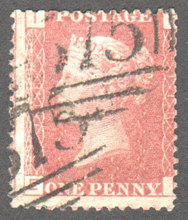 Great Britain Scott 33 Used Plate 118 - EI - Click Image to Close